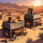 idle desert city android application logo